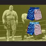 Eric 'Butterbean' Esch American Flag Boxing Shorts