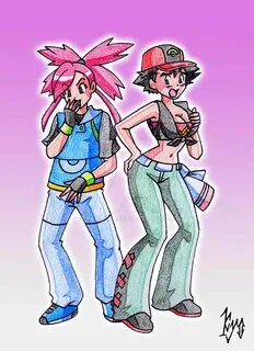 Head Swap - Ash And Flannery by kyo-dom on DeviantArt