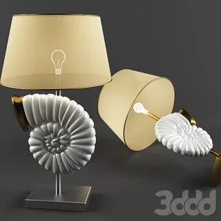 Лампа ракушка - Настольный - 3D Модель