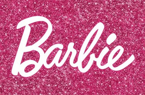 Barbie logo Pink glitter, Barbie logo, Pink wallpaper