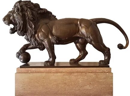 HD wallpaper: the lion, statue, mammal, animal themes, domes