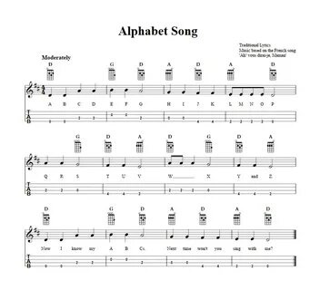 Alphabet Song Ukulele Chords : For those who are not musicia