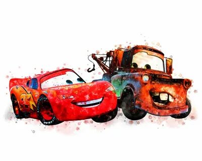 Disney Cars Print Lightning McQueen Tow Mater Printable Wate