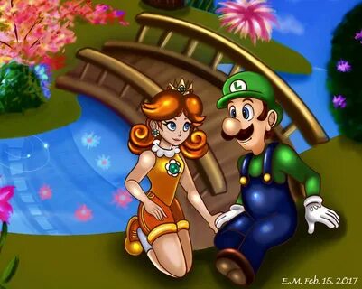 Luigi and Daisy (My Artwork) Mario Amino