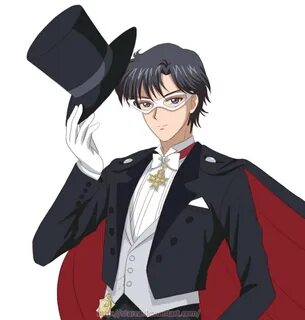 Sailor Moon Crystal style fan art: Tuxedo Kamen Sailor moon 