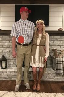 Forrest Gump and Jenny Halloween costume Cute couple hallowe