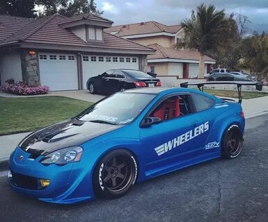 Widebody RSX lowered on wheels!! All-around solid looking ri