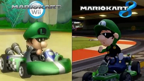 If Baby Mr. L Was In Mario Kart Wii & Mario Kart 8 Mushroom 