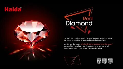 Haida Red Diamond Neutral Density Filter / 0.6 ND / 2 Stops / 100x100mm