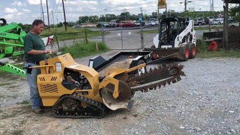 Lot 12 Vermeer RTX250 Track Trencher Operating - YouTube