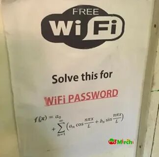 Solve this for free WIfi Password - Funny Images