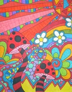 50+ Best ideas drawing trippy hippie etsy Psychedelic drawin
