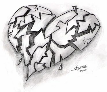 beautiful broken heart. Broken heart drawings, Heart drawing