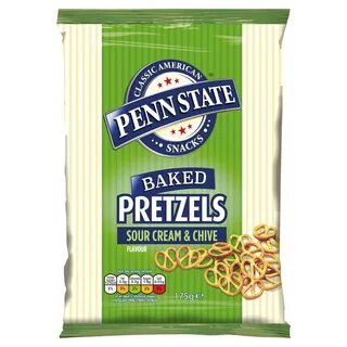 Αλμυρό Σνακ Πρέτζελ Penn State Baked Pretzels Sour Cream Chi