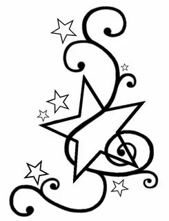 Nice star tattoo design, #blacktattoooutline #Design #nice #