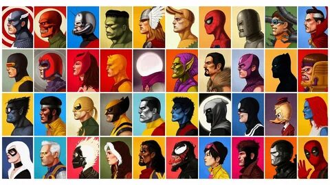 Marvel character photo collage Marvel Comics #Hulk #Magneto 