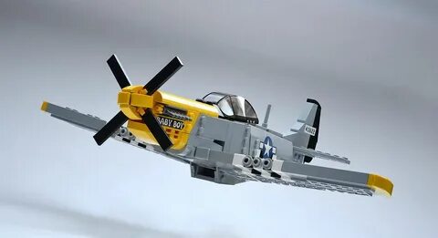 P-51D - North American Mustang Lego military, Lego ship, Leg