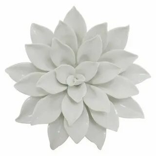 The Porcelain Flower Wall Decor brings texture and natural p