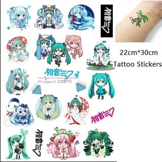 Hatsune Miku anime waterproof tattoo stickers_Hatsune Miku_A