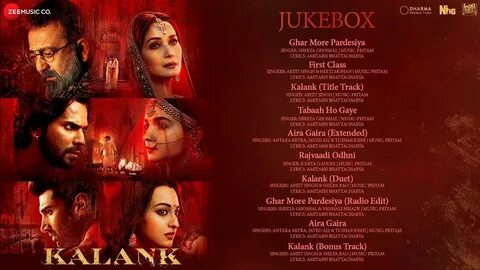 Kalank all mp3 songs download