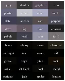 The Color Thesaurus for Writers and Designers from Ingrid’s 