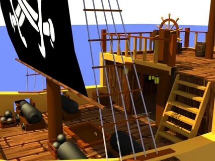 Polygon Game Assets - Low Poly Pirate ship