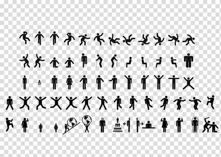 Graphics Stick figure Pictogram Design, design transparent b