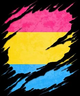 Pansexual Pride Flag Ripped Reveal Digital Art by Patrick Hi