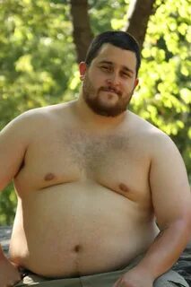Fat guy shirtless man boobs