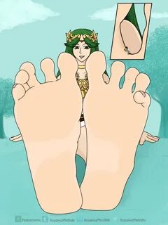 Palutena's feet massage. 