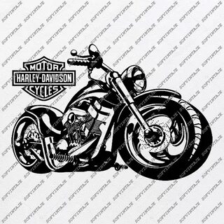 Harley Davidson monogram clipart Harley Davidson svg,png,dxf