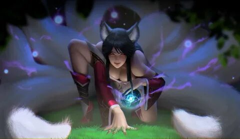 обои Ahri ари из игры League Of Legends лига легенд By - Mob