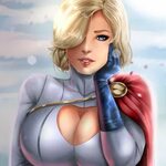 Power Girl’s Captivating Cleavage and Powerful Posterior - H