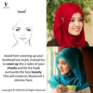 Hijab Tips for ROUND face shape. SHOP MUSLIMAH WEAR: www.ver