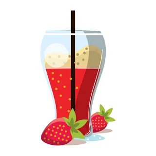 Strawberry Smoothie Vector Art, Icons, and Graphics for Free