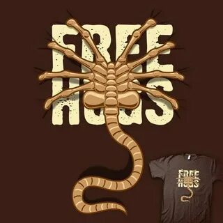 Free Face Hugs T-Shirt Xenomorph, Free hugs, Facehugger