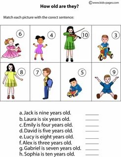 How Old Are They? worksheet