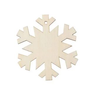 Купить Деревянные вещи Unbrand 10x(50 Pieces Wooden Snowflak