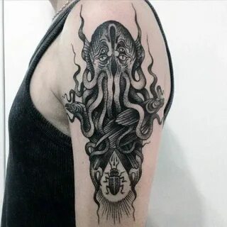 67 Awesome Cthulhu Tattoo Ideas with Meanings - Body Art Gur