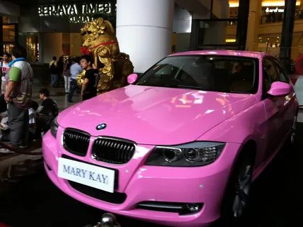 Tickled Pink debuting the new Mary Kay BMW free car love it 