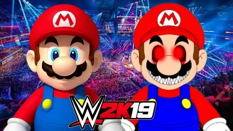 MARIO vs MARIO.EXE WWE 2K19 Gameplay - YouTube