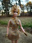 Effie Trinket Repainted/Hair Restyled Barbie Doll in Reaping