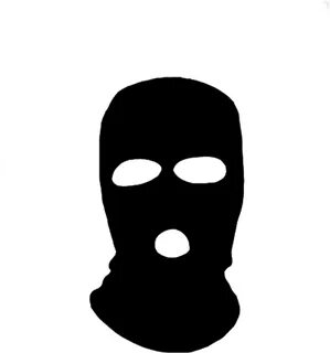 Cartoon Black Ski Mask - (1024x1361) Png Clipart Download