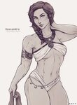 Safebooru - 1girl arm up armlet assassin's creed: odyssey as