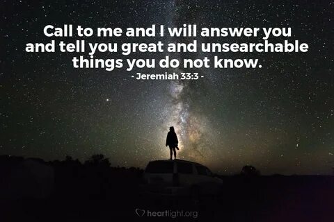 Today’s Verse - Jeremiah 33:3 (KJV) - Emmanuel Baptist Churc