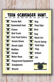 Scavenger Hunt Ideas For Teens - ver blog