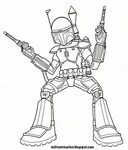 Jango Fett - Coloring Pages for Kids and for Adults Coloring