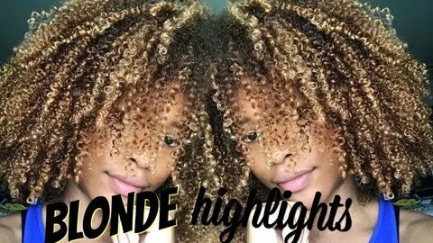 BLONDE HIGHLIGHTS ON MY NATURAL HAIR! SUNKISSEDCURLS - YouTu