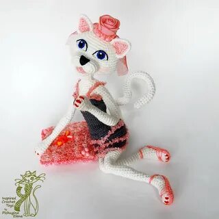 Amigurumi Pattern. Glamour Pussycat. Crochet Cat. Fashion ex