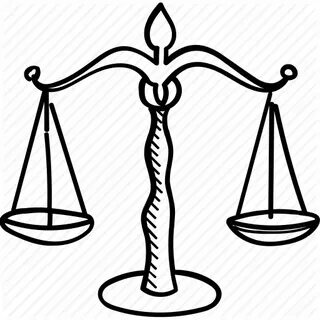 Justice Balance Weight Scale Drawing Sign Libra Measuring Ge